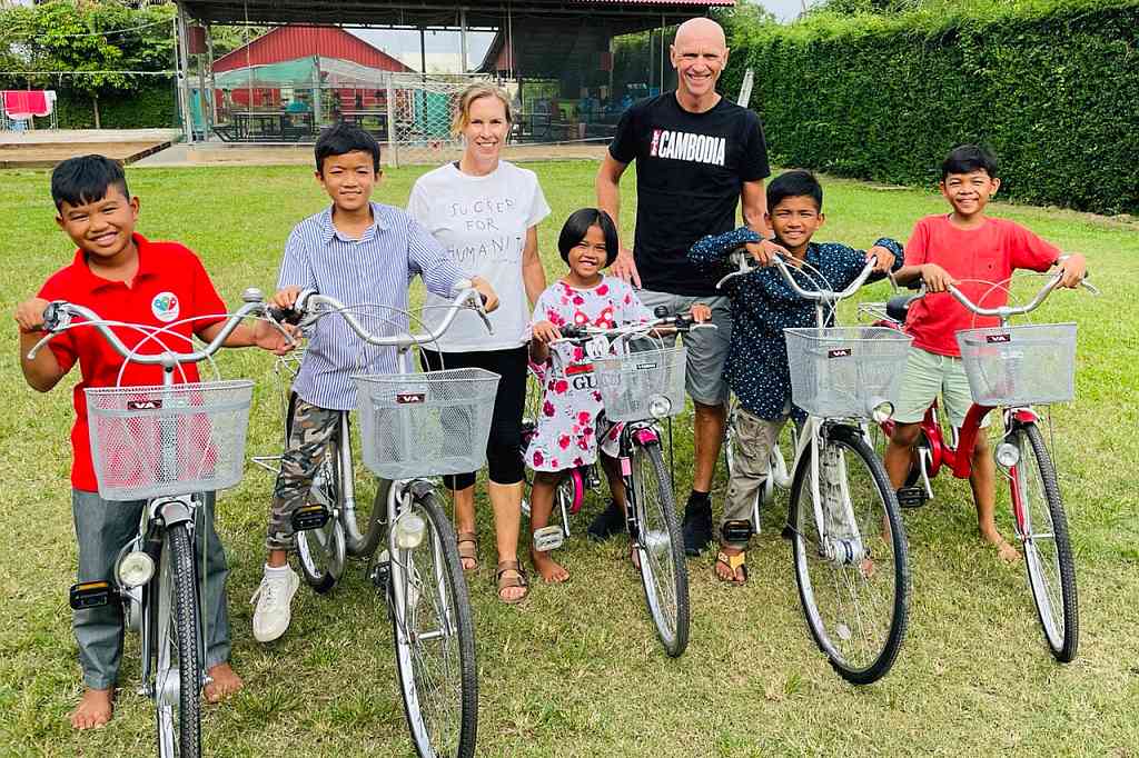 Pedalling to School with the Support of Bikes4Kids Cambodia